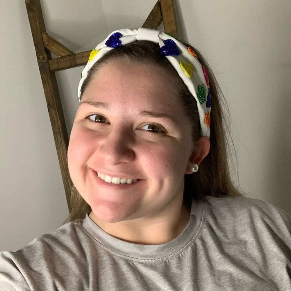 Treasure Jewels Colorful Heart Embellished Headband